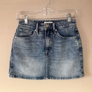 Good American | Blue Denim Mini Skirt | Size 0/25 | INDIGO301
